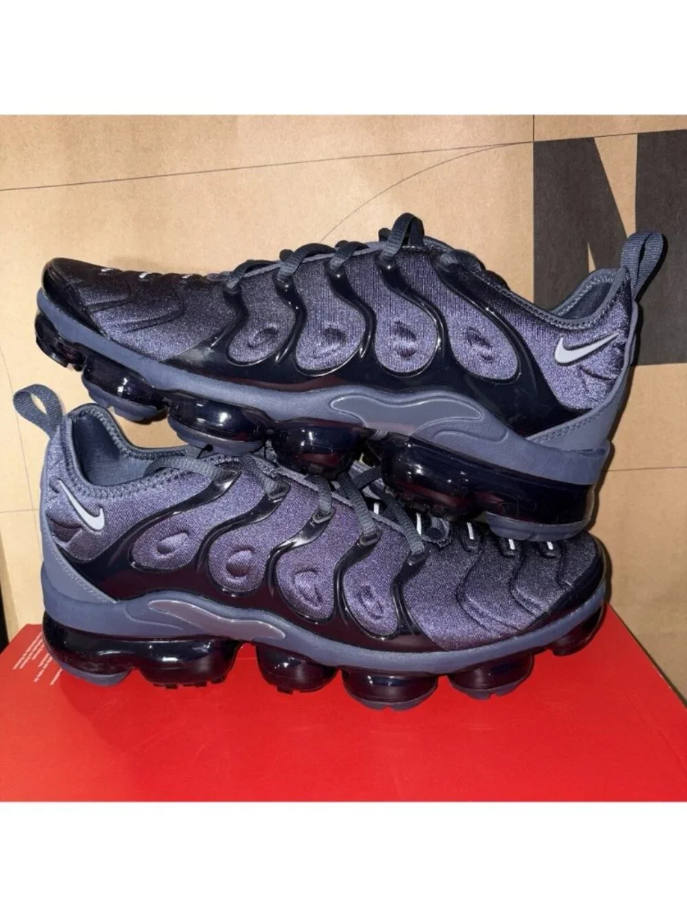 NEW Nike Air VaporMax Plus IM2371 437 Thunder Blue Cool Grey Mens Size 9